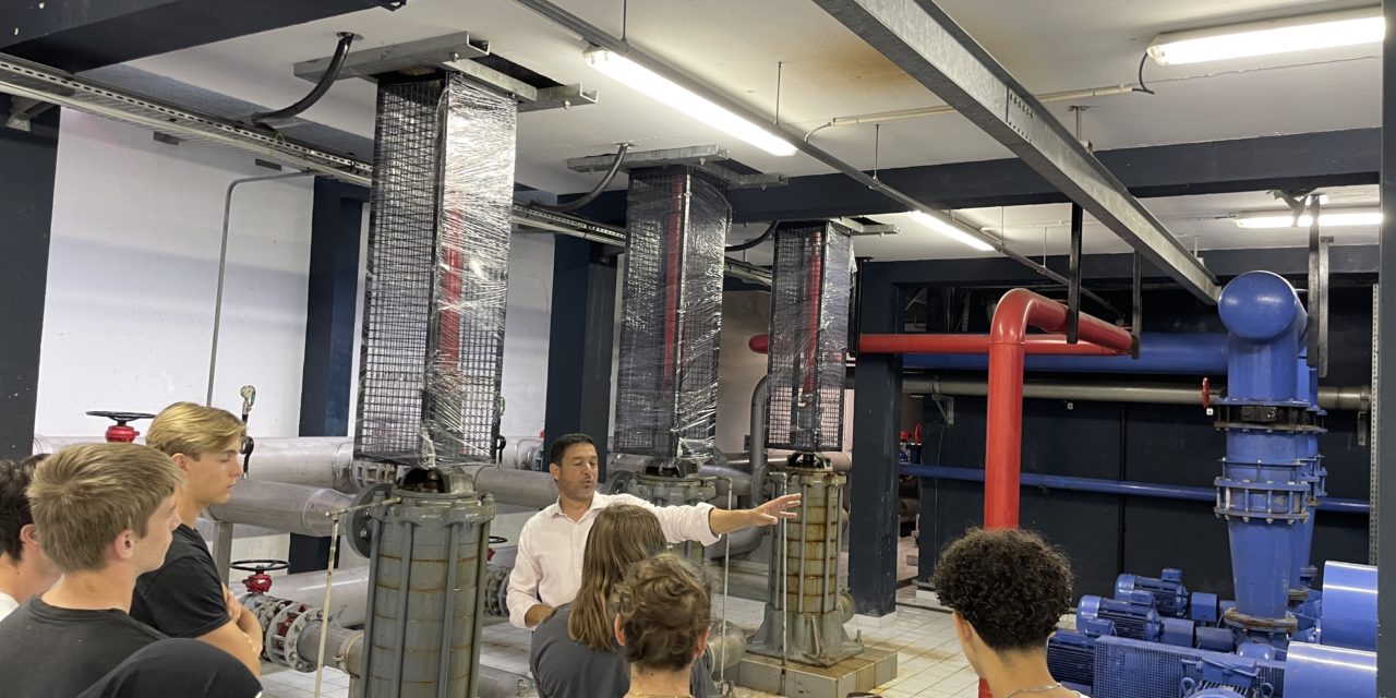 Présentation des métiers de l’eau à 7 stagiaires de seconde