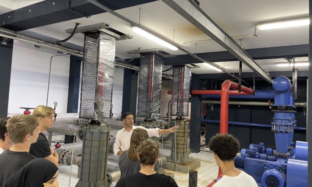 Présentation des métiers de l’eau à 7 stagiaires de seconde