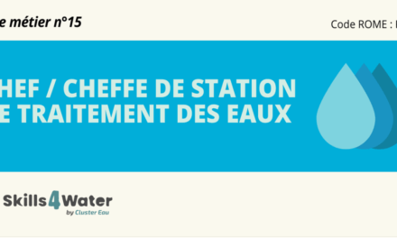 Fiche métier : chef/cheffe de station de traitement des eaux