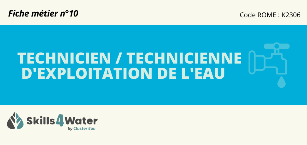 Fiche métier : Technicien/Technicienne d’exploitation de l’eau